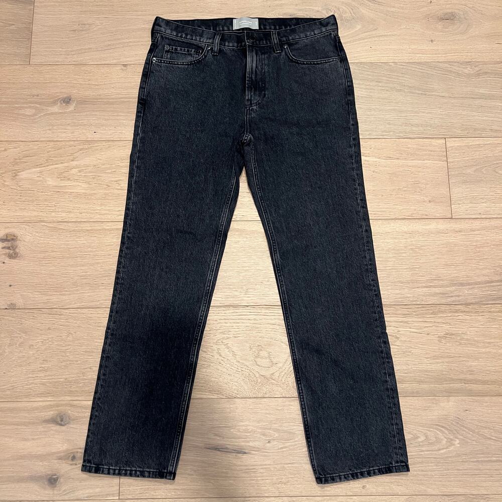 NWOT Everlane Men THE AUTHENTIC STRAIGHT JEAN Black Size 31 x 30